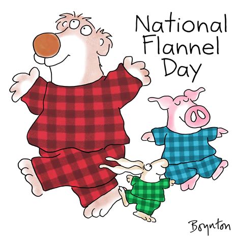 flannel day clipart